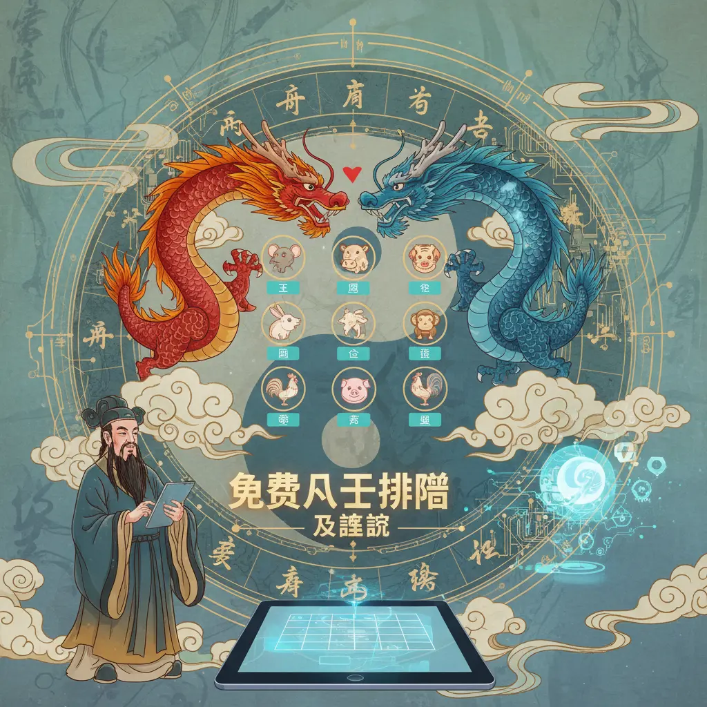 免費八字排盤及解說 - 天干地支