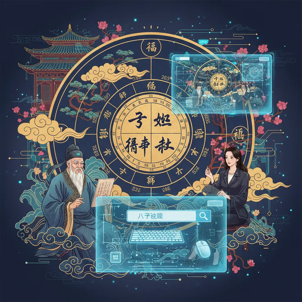 八字查詢 - 八字命盤