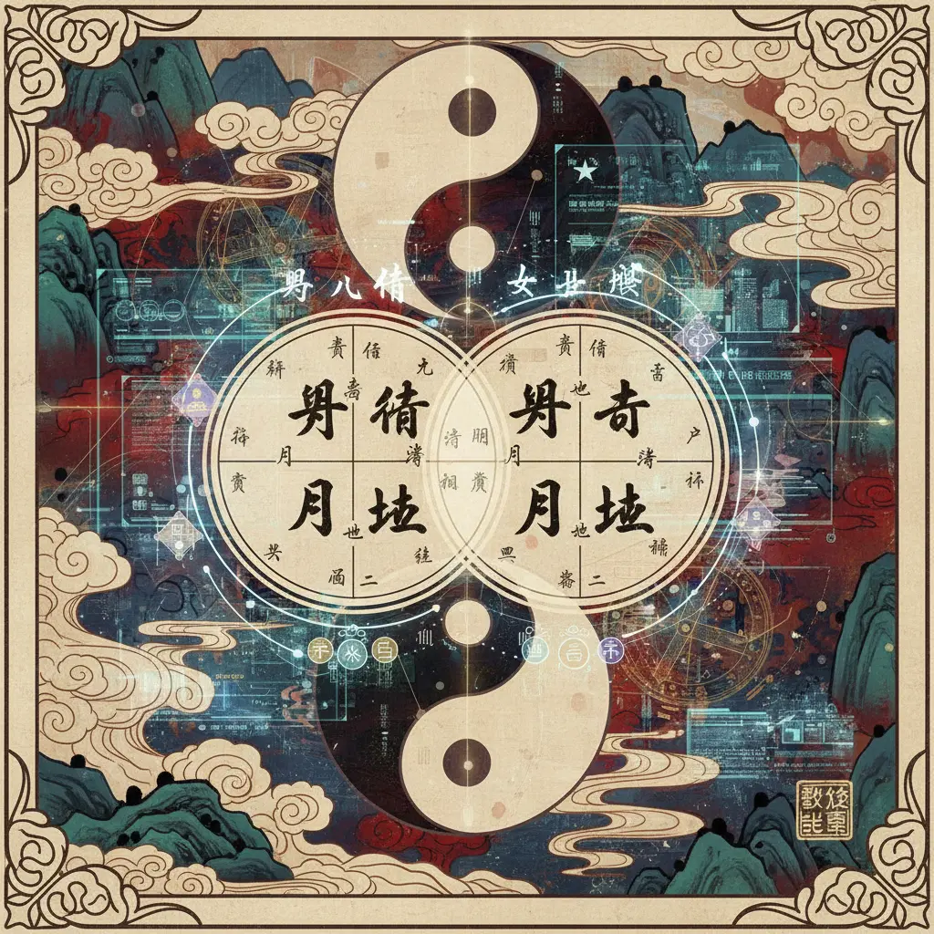 八字合盤 - 八字排盤