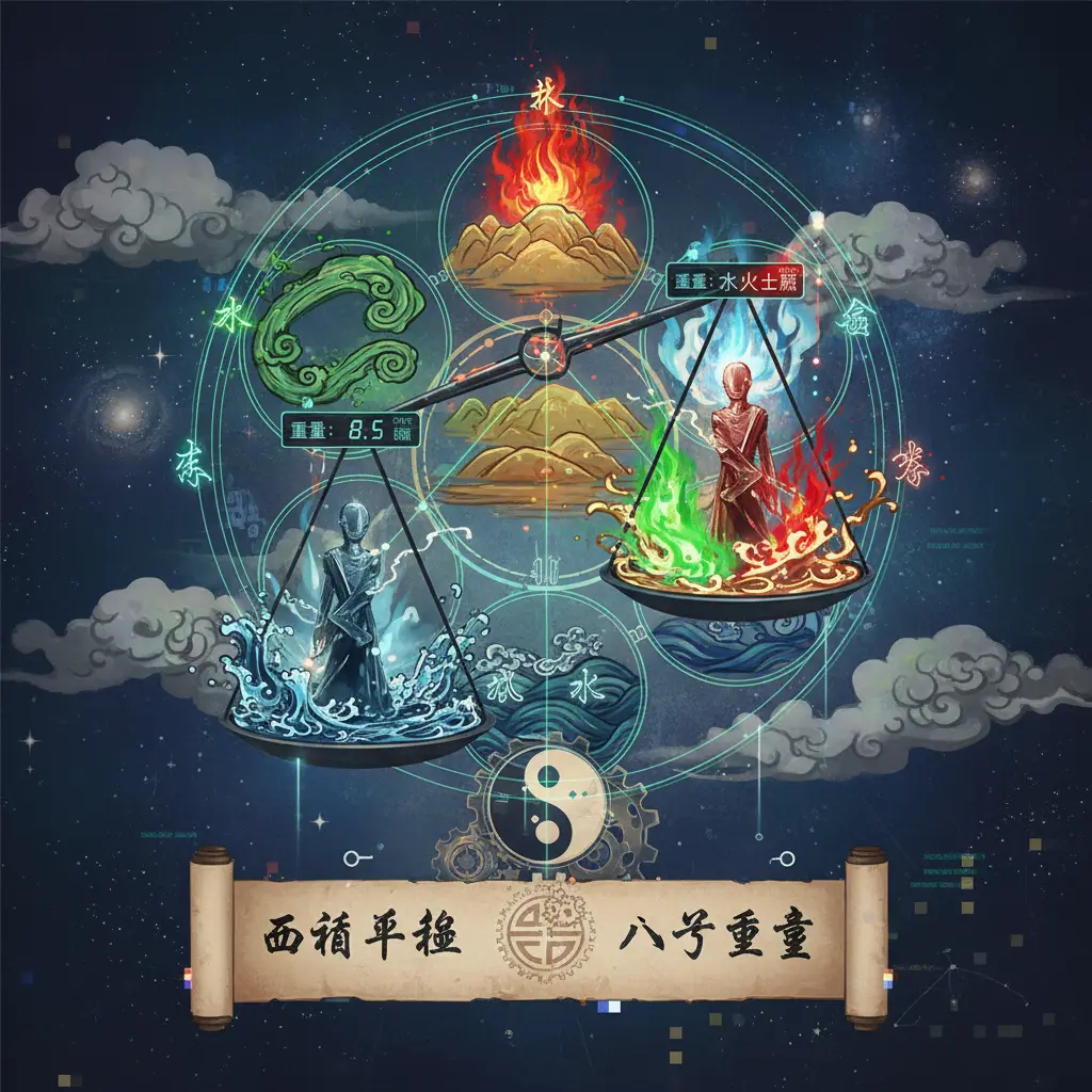八字重量 - 五行